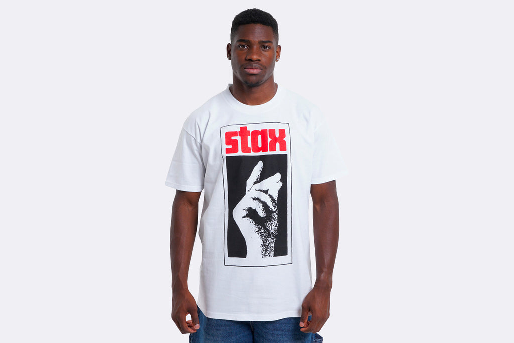 HUF Stax Snap Tee White
