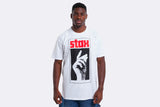 HUF Stax Snap Tee White