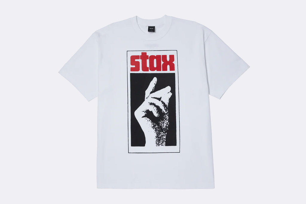 HUF Stax Snap Tee White