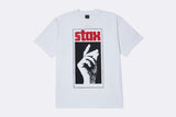 HUF Stax Snap Tee White