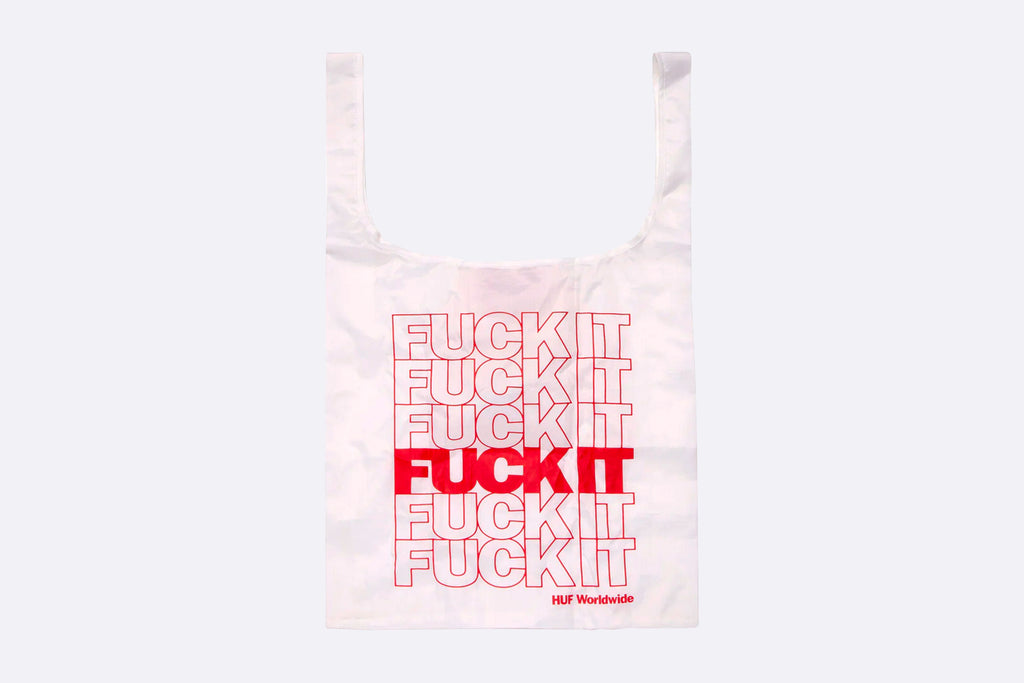Huf Fuck It Packable Bodega Bag White