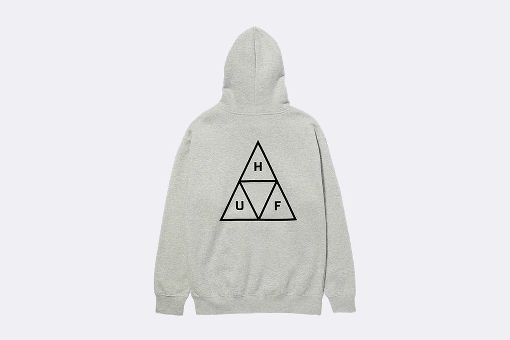 Huf Set Triple Triangle Hoodie Heather Grey