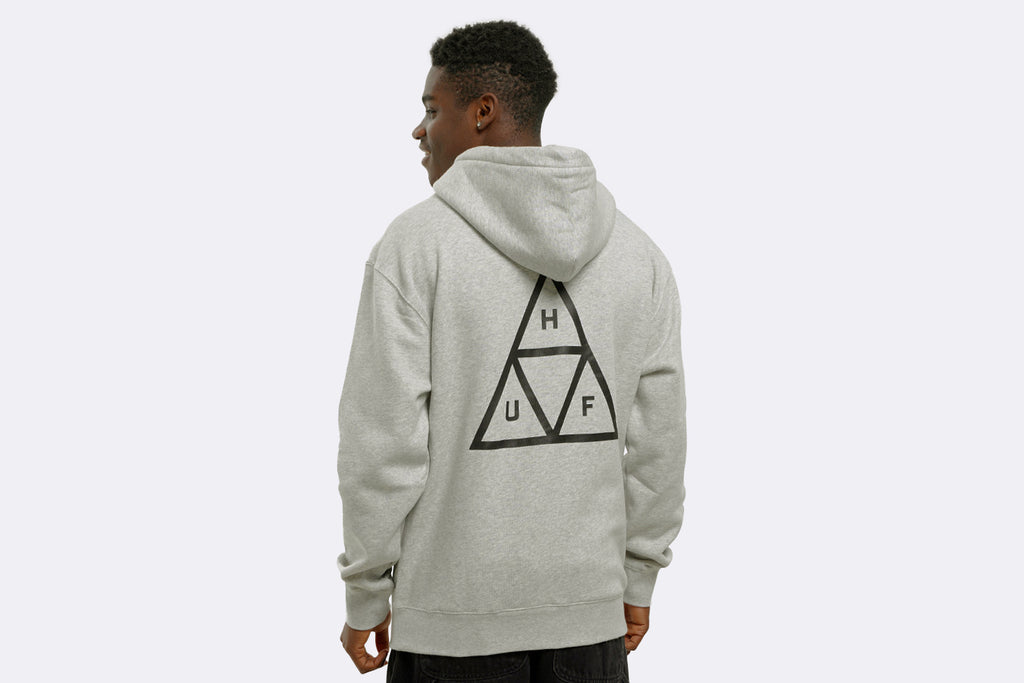 Huf Set Triple Triangle Hoodie Heather Grey