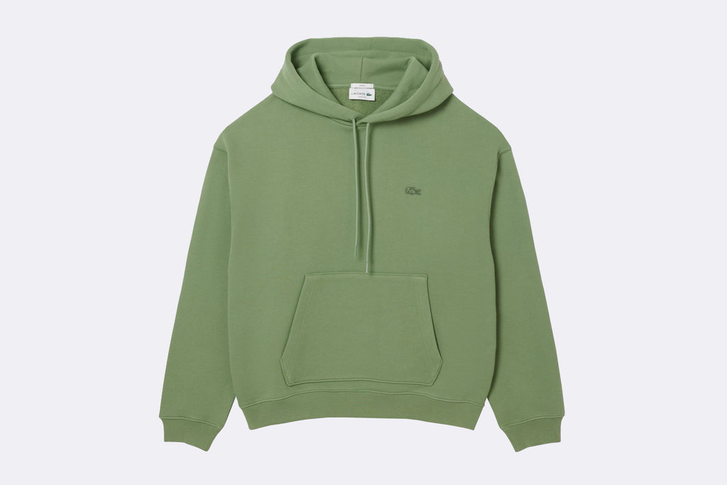 Lacoste Heavy Fleece Hoodie Sweatshirt Green Thyme