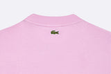 Lacoste Loose Fit Large Crocodile Organic Heavy Cotton T-shirt Pink