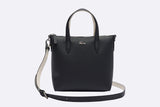 Lacoste Anna Petit Pique XS Shopping Bag Noir Farine