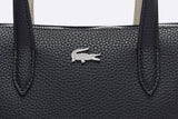 Lacoste Anna Petit Pique XS Shopping Bag Noir Farine