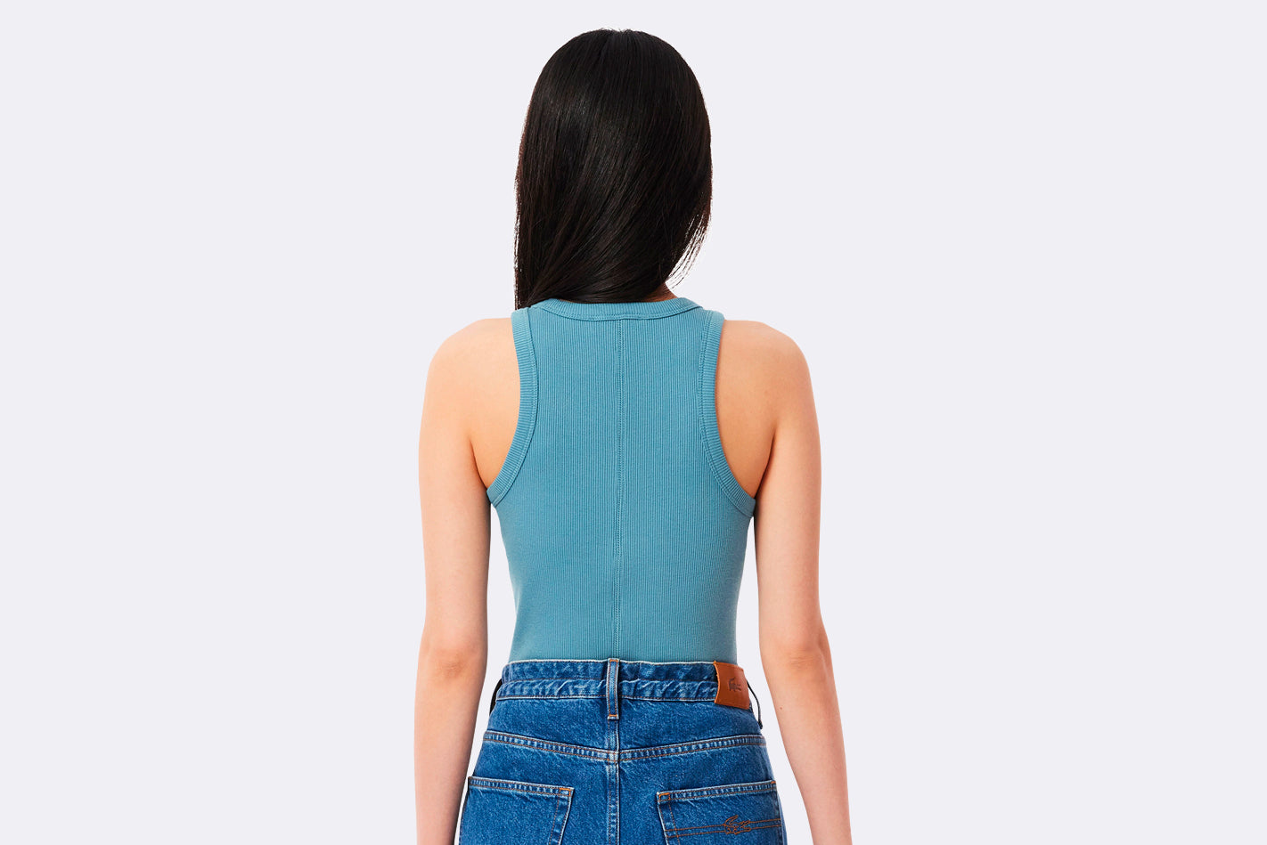 Lacoste Wmns Organic Cotton Tank Top Limestone