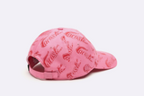 Lacoste Organic Cotton Vintage Print Cap Pink