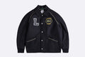 Lacoste Premium Wool Badge Varsity Jacket Blue