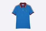 Lacoste Wmns Ribbed Collar Shirt Blue