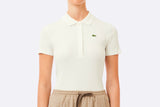 Lacoste Wmns Chemise Ribbed Collar Shirt White