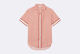 Lacoste Wmns Oversized Monogram Shirt Latte Crystal