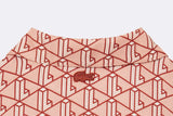 Lacoste Wmns Oversized Monogram Shirt Latte Crystal
