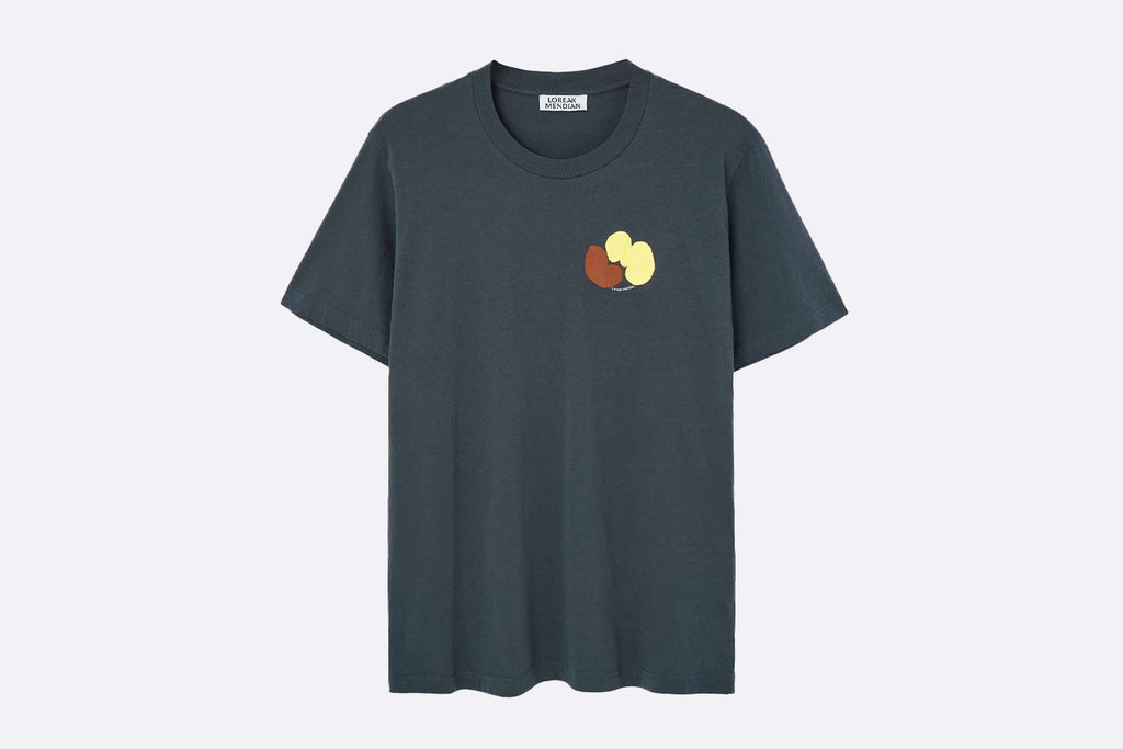 Loreak Mendian Chewing Dot T-shirt Grey