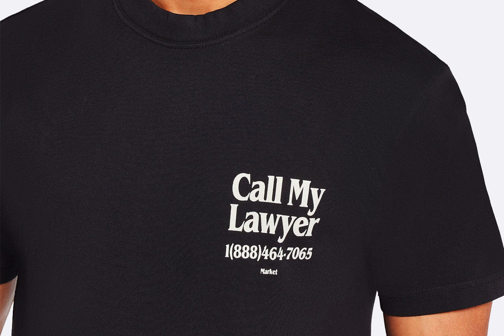 MARKET Call My Lawyer T-Shirt Black