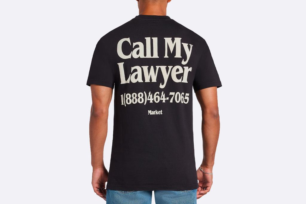 MARKET Call My Lawyer T-Shirt Black