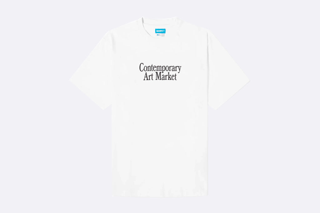 MARKET Smiley Contemporary Art T-Shirt White