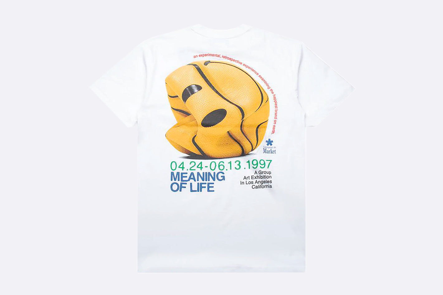 MARKET Smiley Contemporary Art T-Shirt White