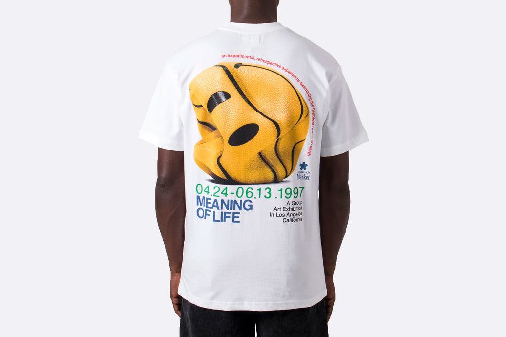 MARKET Smiley Contemporary Art T-Shirt White