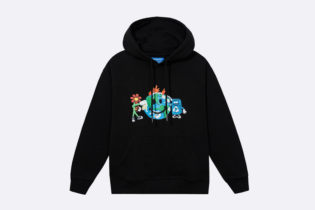 MARKET Smiley Studios Hoodie Black