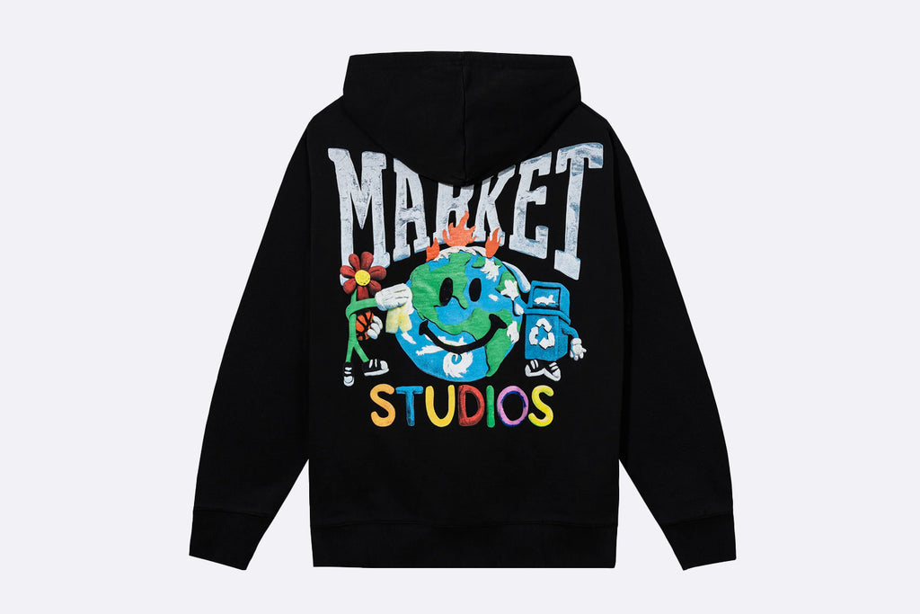 MARKET Smiley Studios Hoodie Black