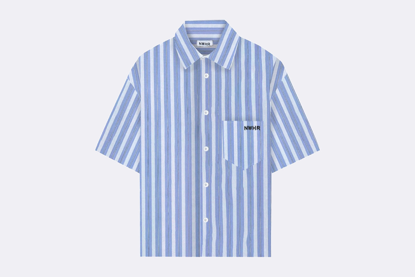 NWHR Cropped Oldies Shirt Blue