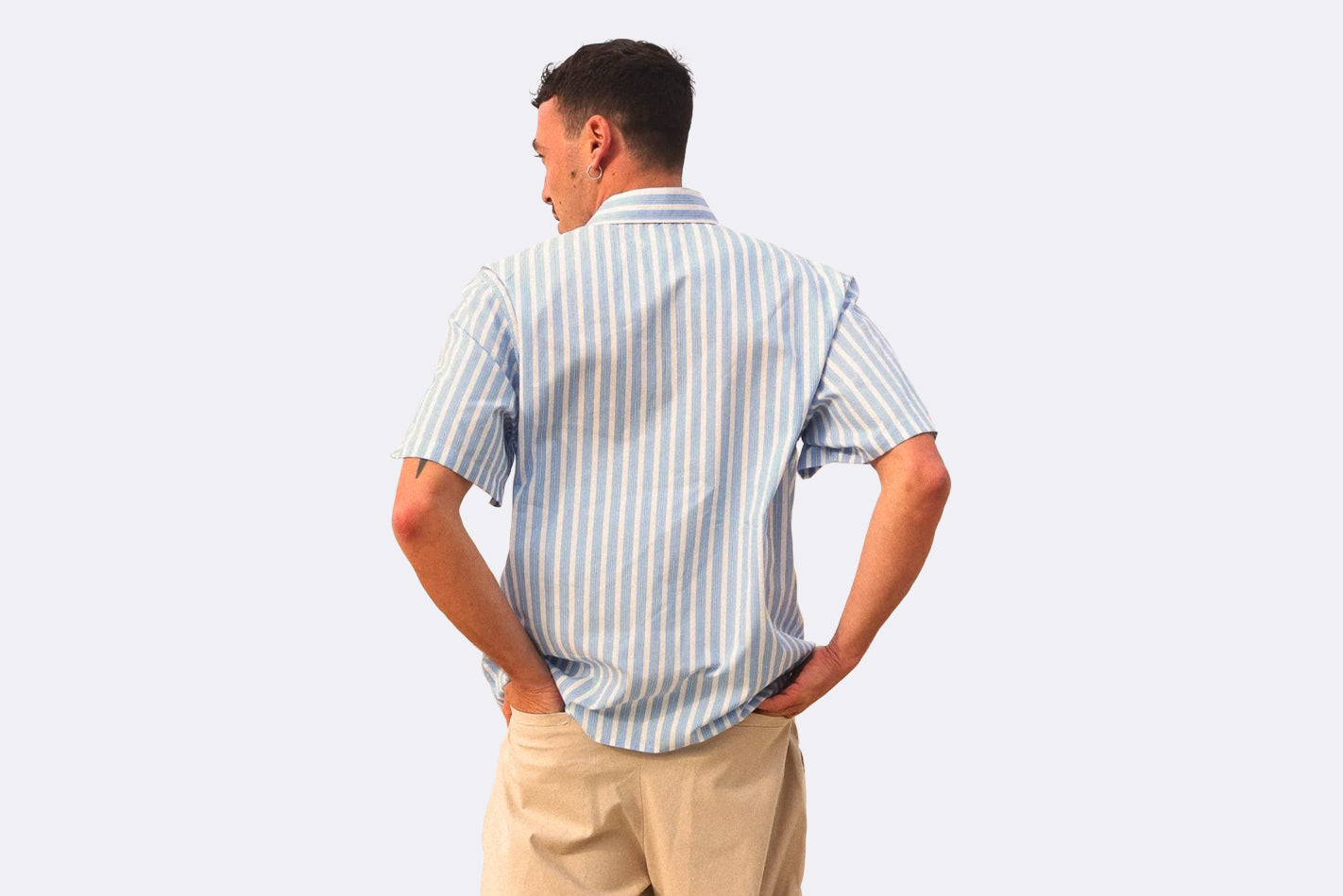 NWHR Cropped Oldies Shirt Blue