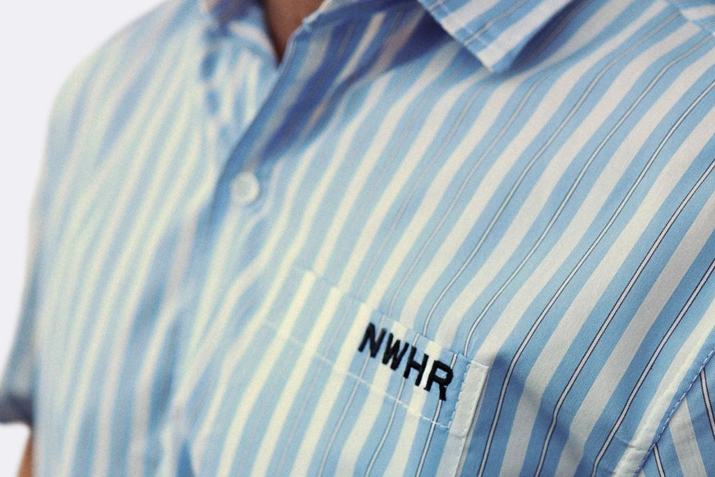 NWHR Cropped Oldies Shirt Blue