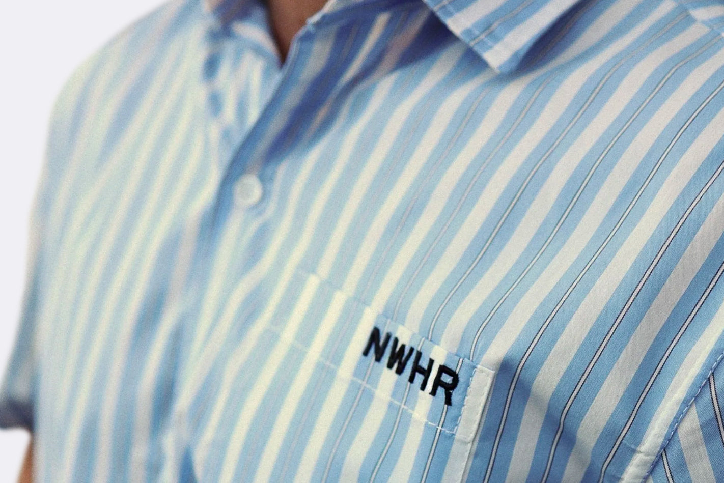 NWHR Cropped Oldies Shirt Blue