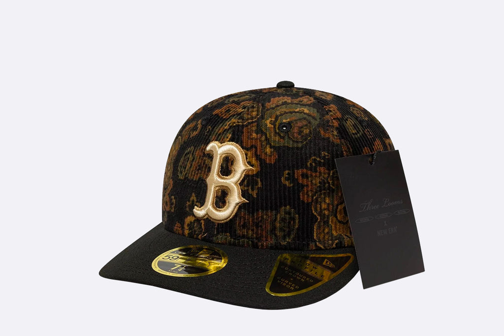 New Era Boston Red Sox Three Looms x MLB Floral Cord Low Profile 59FIFTY Fitted