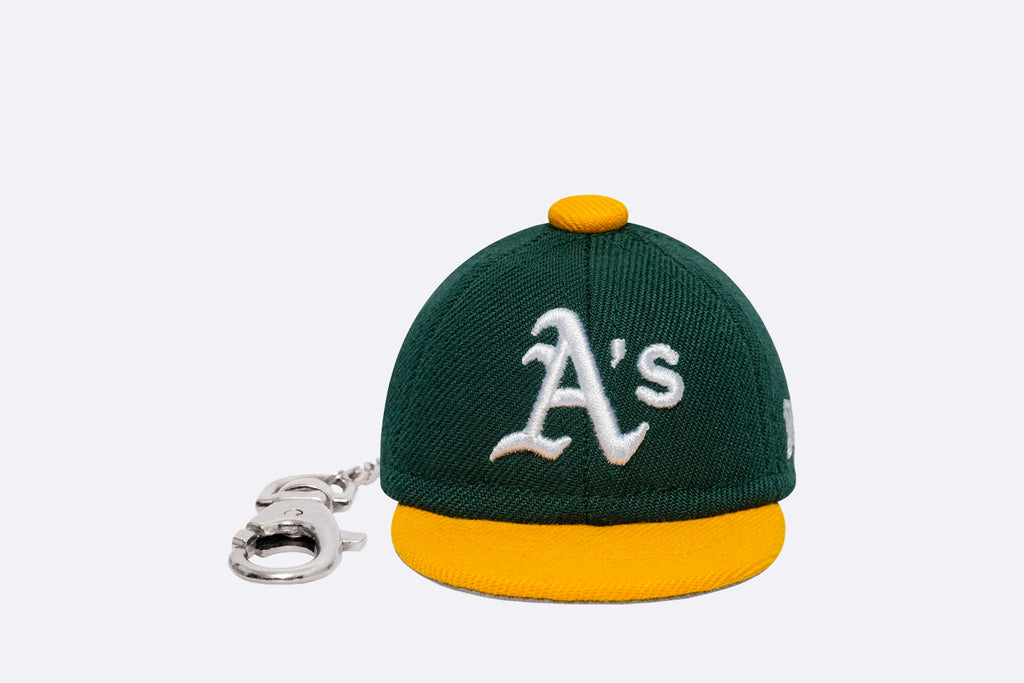 New Era MLB Mini Cap Oakland Athletics Keychain Green