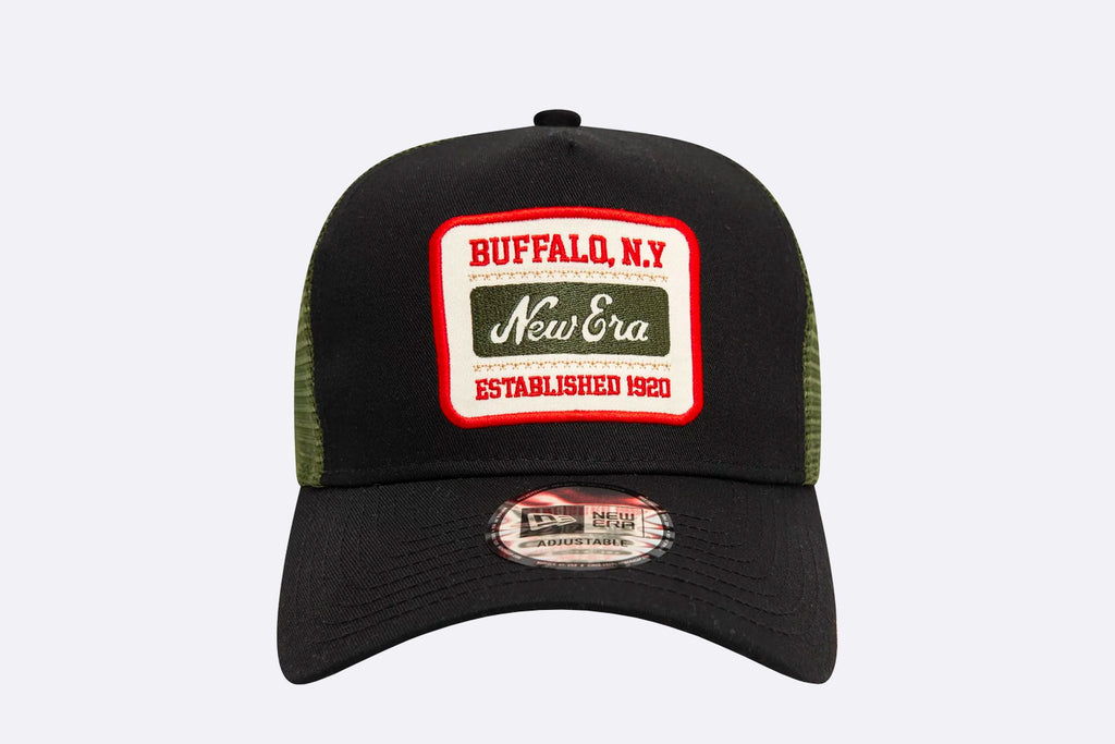 New Era New Era Patch 9FORTY A-Frame Trucker Negro