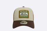 New Era New Era Patch Cotton Canvas 9FORTY A-Frame Trucker Marron