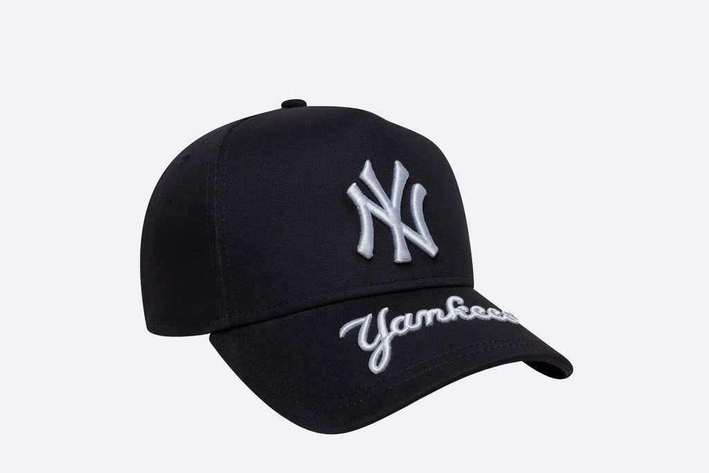 New Era New York Yankees MLB Visor Hit 9FORTY E-Frame Navy Blue
