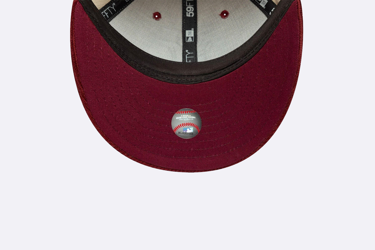 New Era New York Yankees MLB Cord Low Profile 59FIFTY Fitted Granate