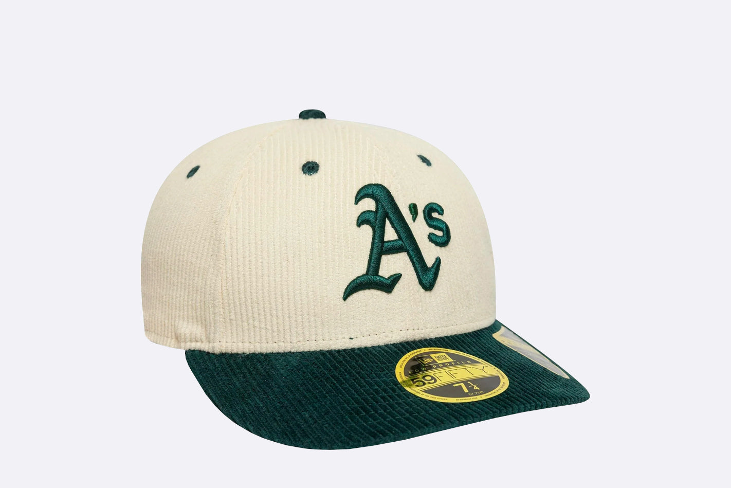 New Era Oakland Athletics MLB Cord Low Profile 59FIFTY Fitted Green