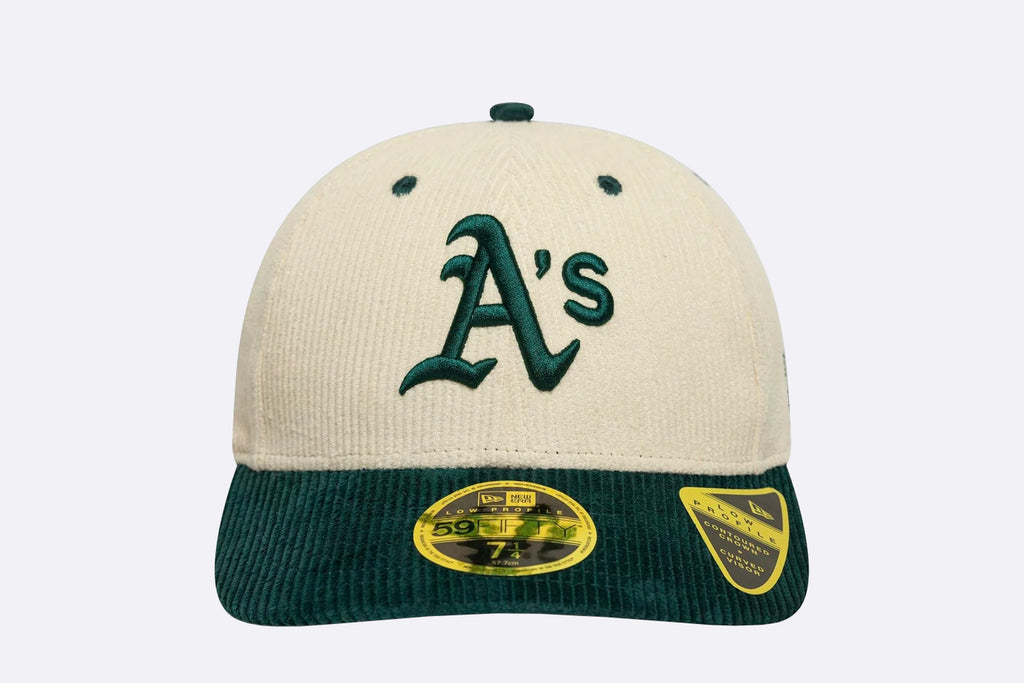 New Era Oakland Athletics MLB Cord Low Profile 59FIFTY Fitted Green