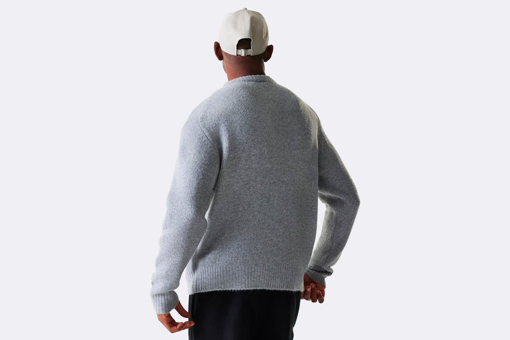 New Era Oversized Knit Sweater Grey