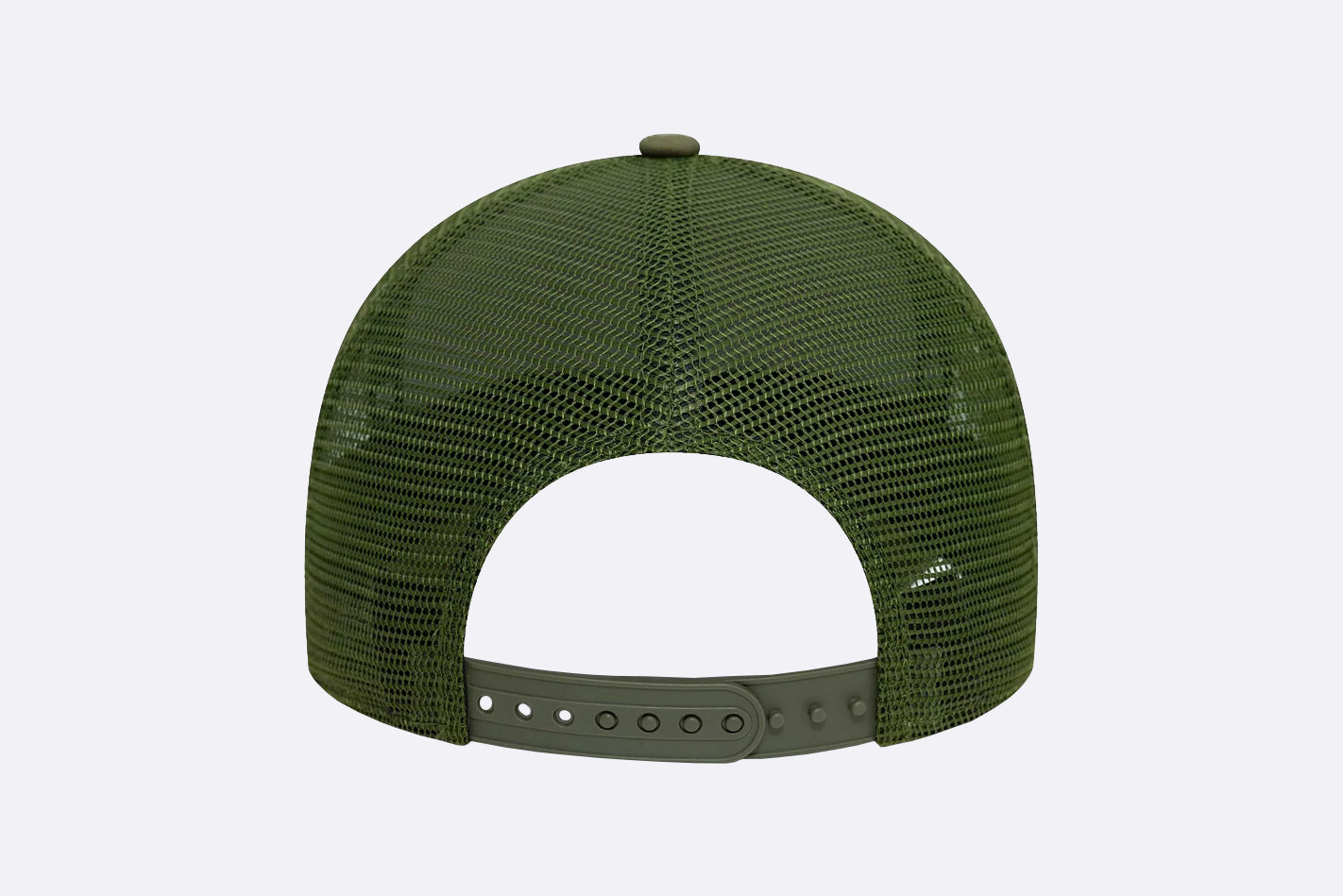 New Era Patch Cotton Canvas 9FORTY A-Frame Trucker Verde