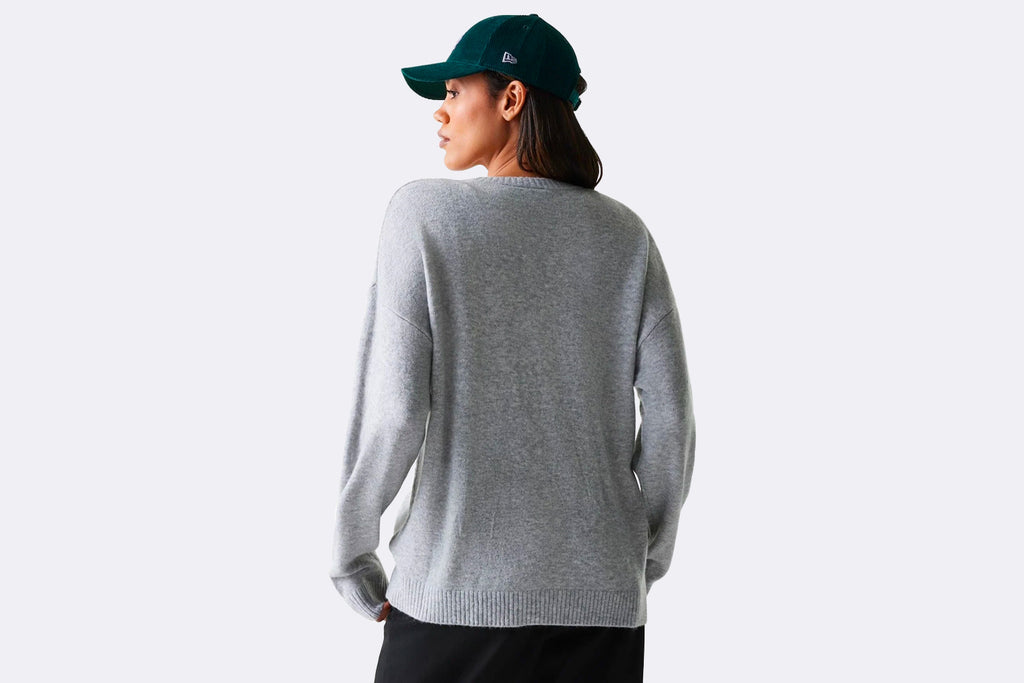 New Era Wmns Crew Neck LA Dodgers MLB Knit Grey