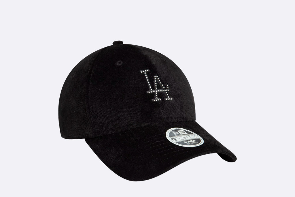 New Era Wmns LA Dodgers Diamante Velour 9FORTY Black