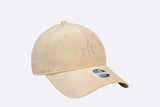 New Era Wmns New York Yankees Diamante Velour 9FORTY Crema