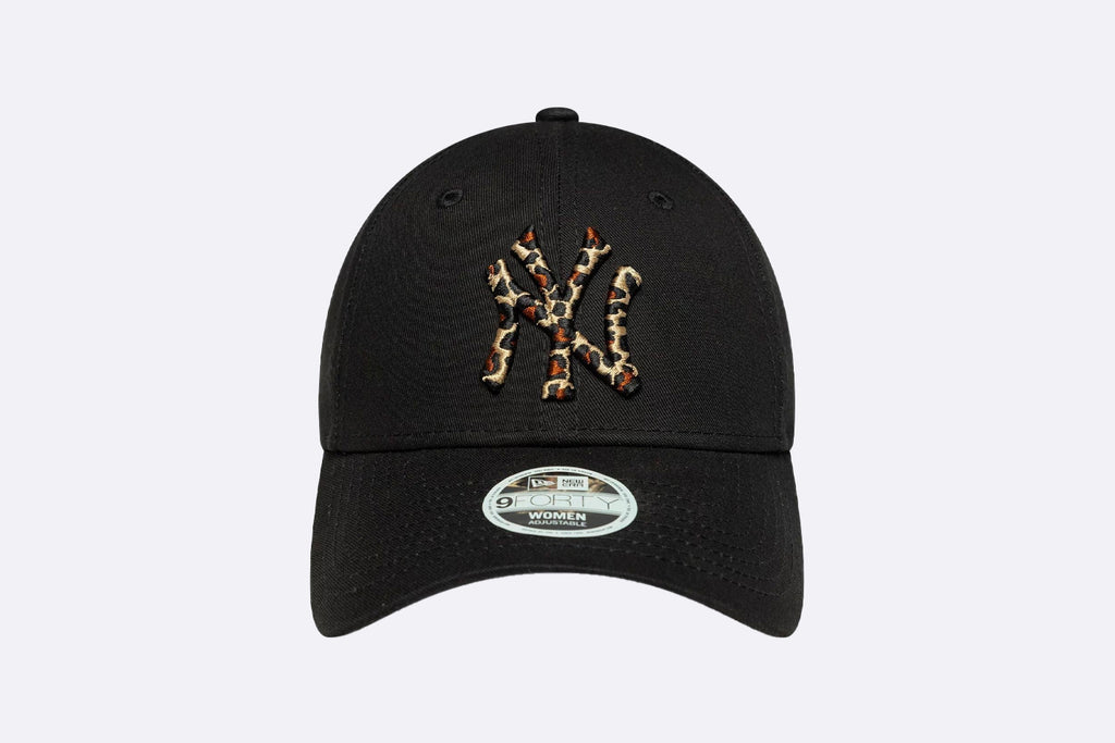 New Era Wmns New York Yankees MLB Leopard Infill 9FORTY Black