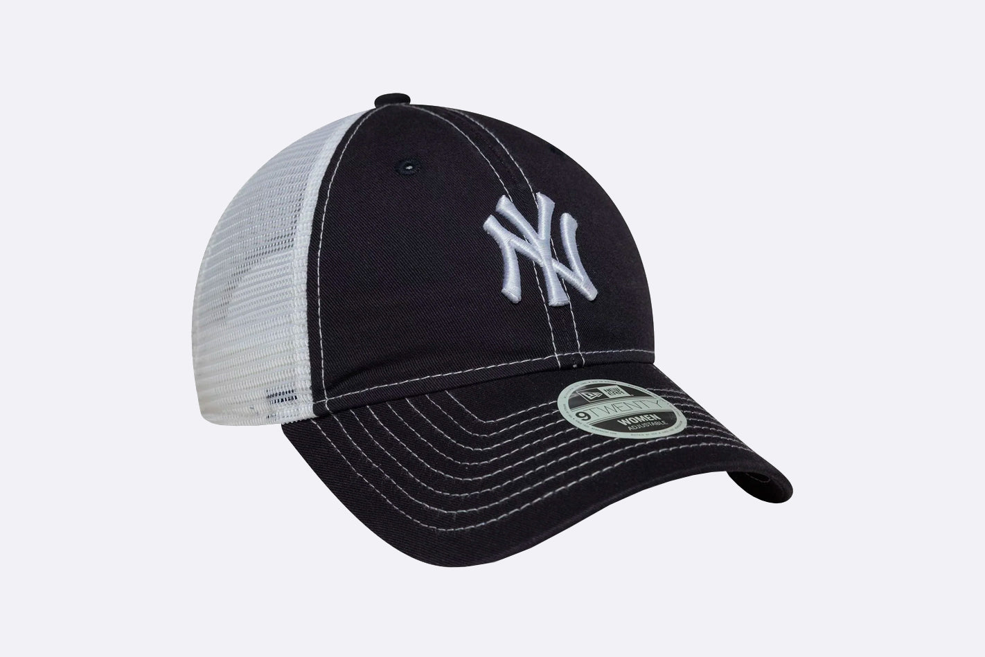 New Era Wmns New York Yankees MLB Washed 9TWENTY Trucker Navy Blue