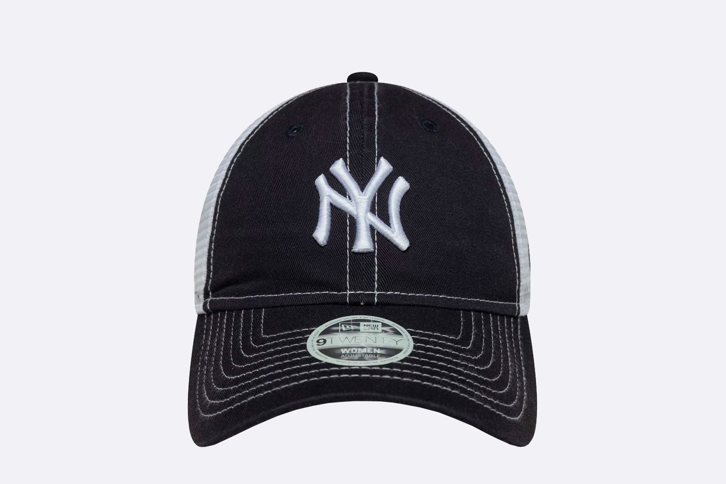 New Era Wmns New York Yankees MLB Washed 9TWENTY Trucker Navy Blue