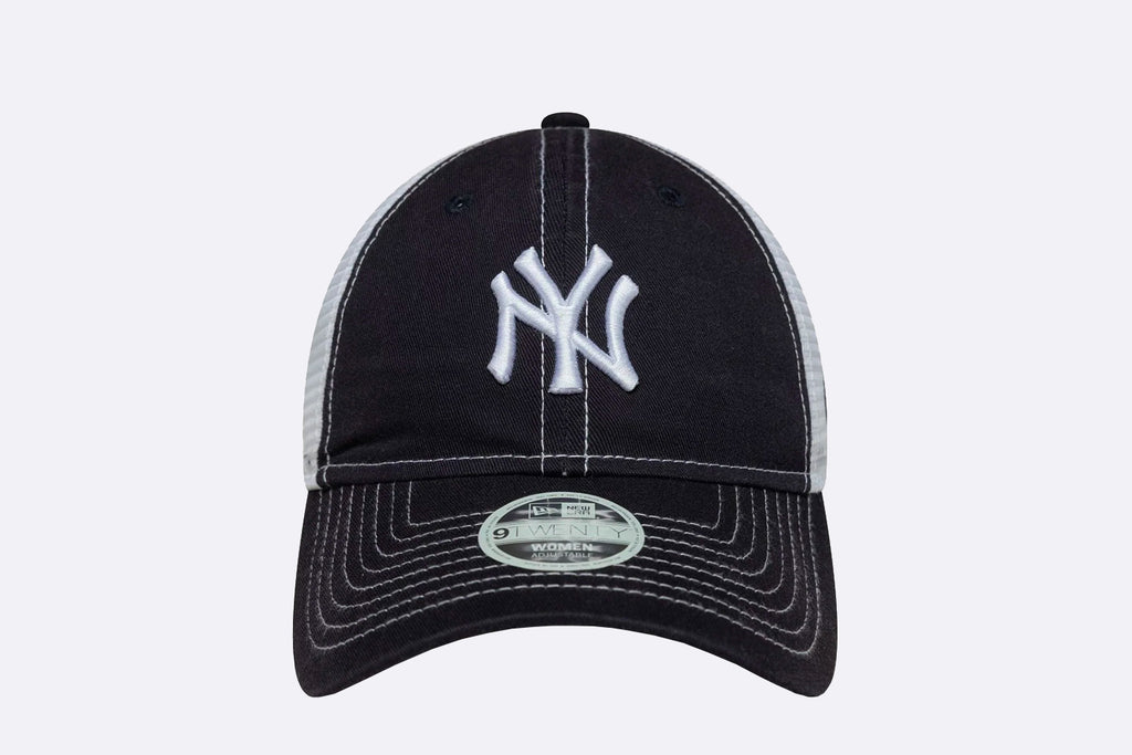 New Era Wmns New York Yankees MLB Washed 9TWENTY Trucker Navy Blue