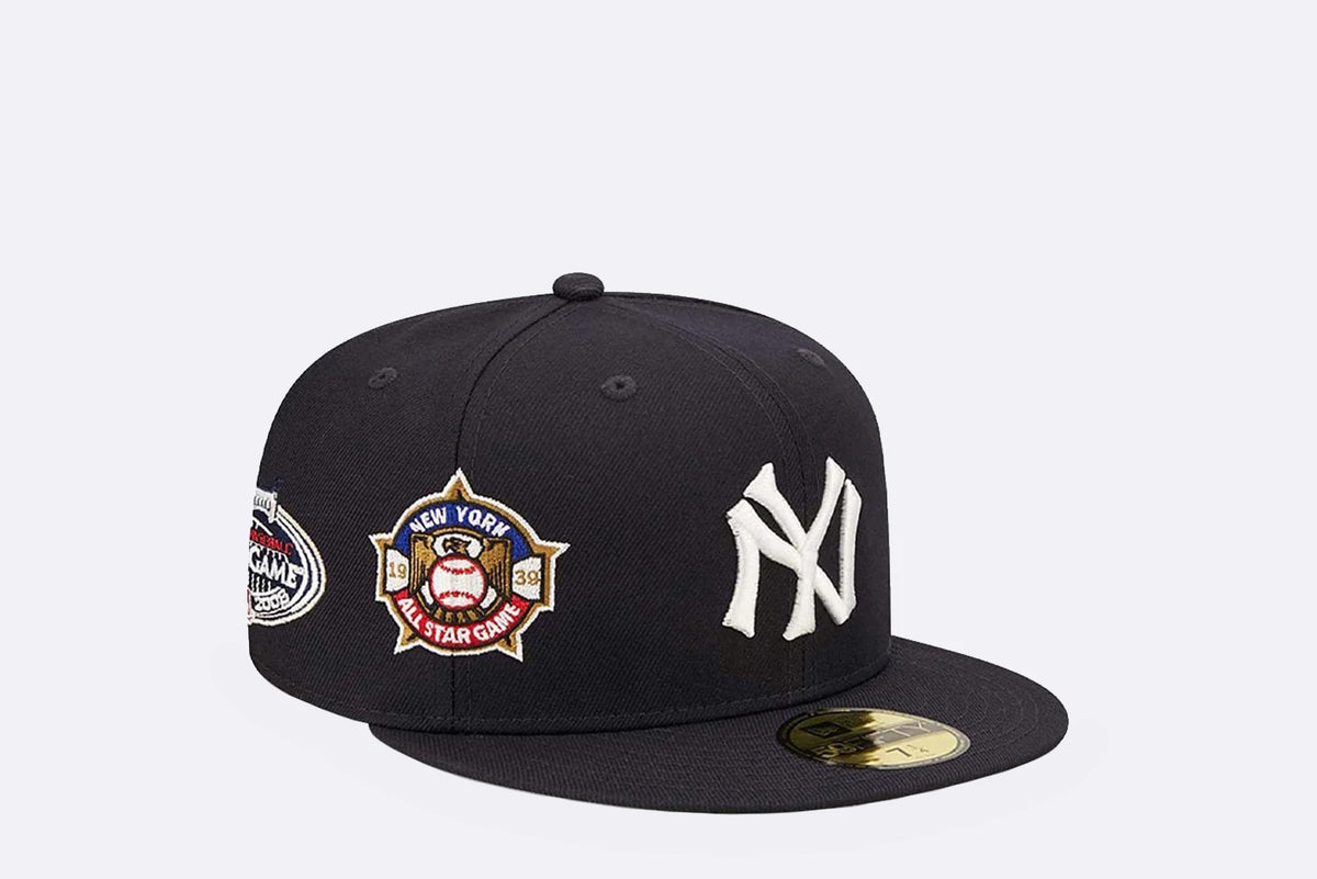 New Era 59Fifty New York Yankees Cooperstown Multi Patch Navy