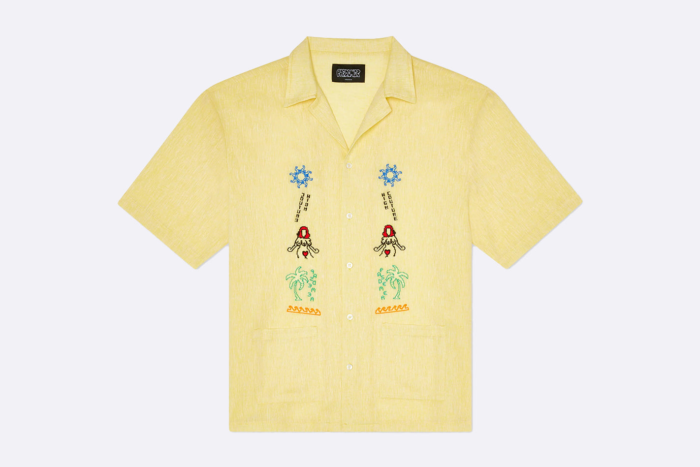 Pasdemer Postcard Shirt Light Yellow