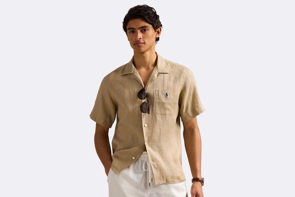 Polo Ralph Lauren Linen Classic Fit Shirt Coastal Beige